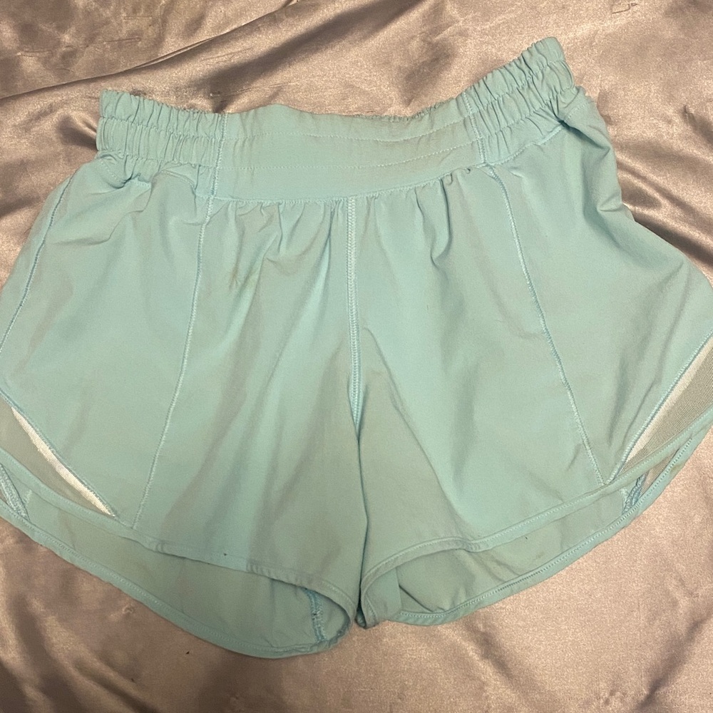 Lululemon Athletica Aqua Athletic Shorts